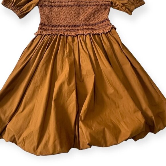 Ulla Johnson Kali Smock Bodice Cotton Bubble Dress,  Size 4,  New with tag - Picture 11 of 16